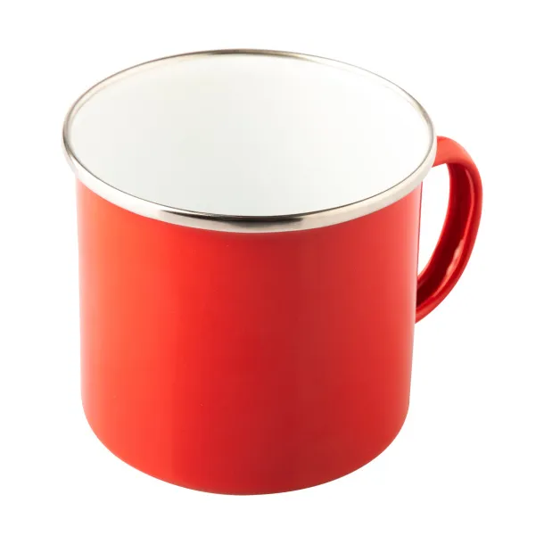 OLDSCHOOL 500 ml enamel mug  Red