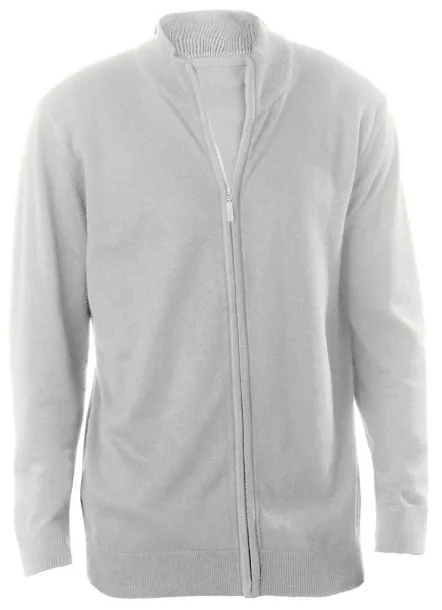  MEN'S FULL ZIP CARDIGAN - Kariban Grey Melange