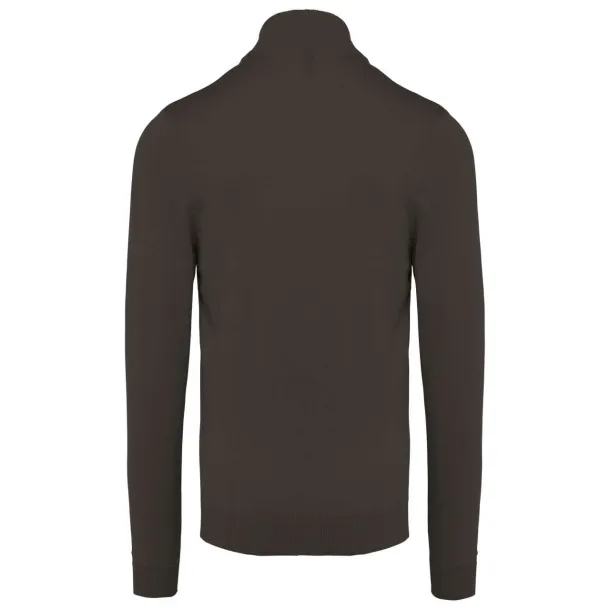  MEN'S FULL ZIP CARDIGAN - Kariban Tamno siva