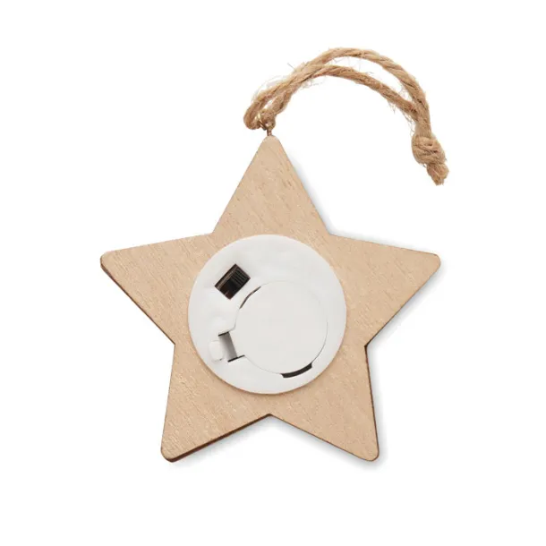 LALIE Wooden weed star with lights Wood