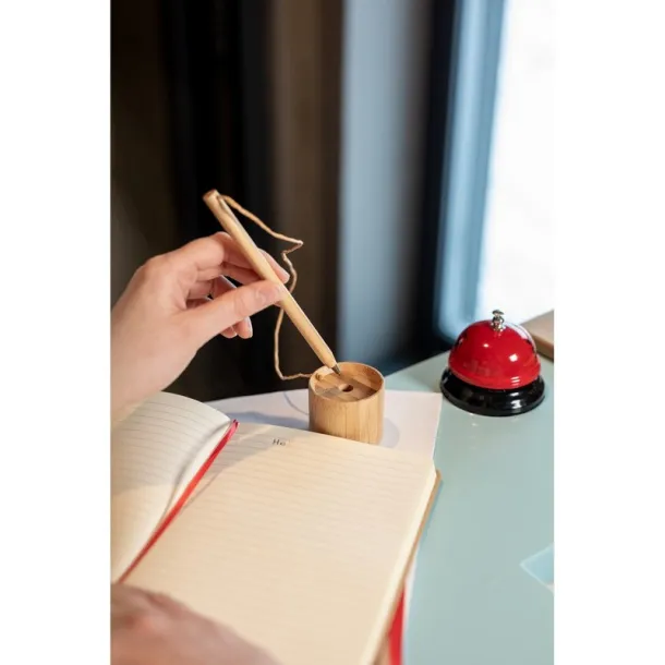  Bamboo ball pen with stand B'RIGHT wood