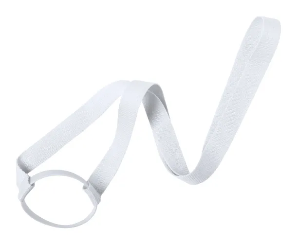 Lancup drink holder lanyard White