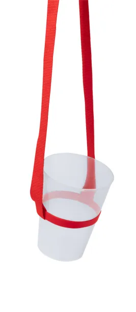 Lancup drink holder lanyard Red