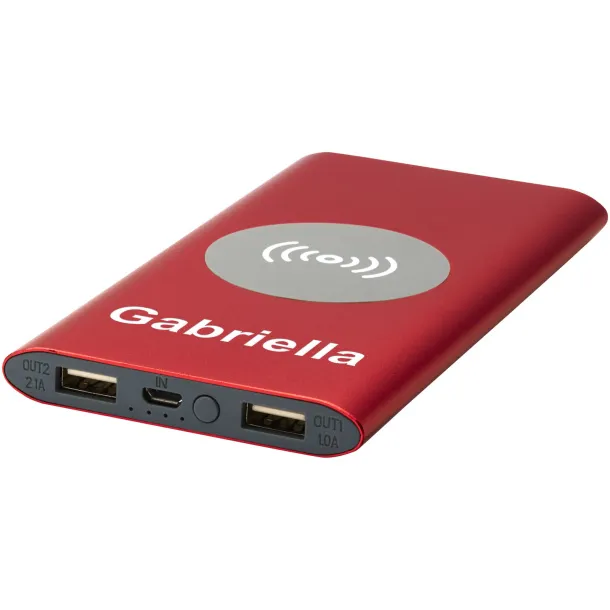 Juice 8000mAh wireless powerbank Red