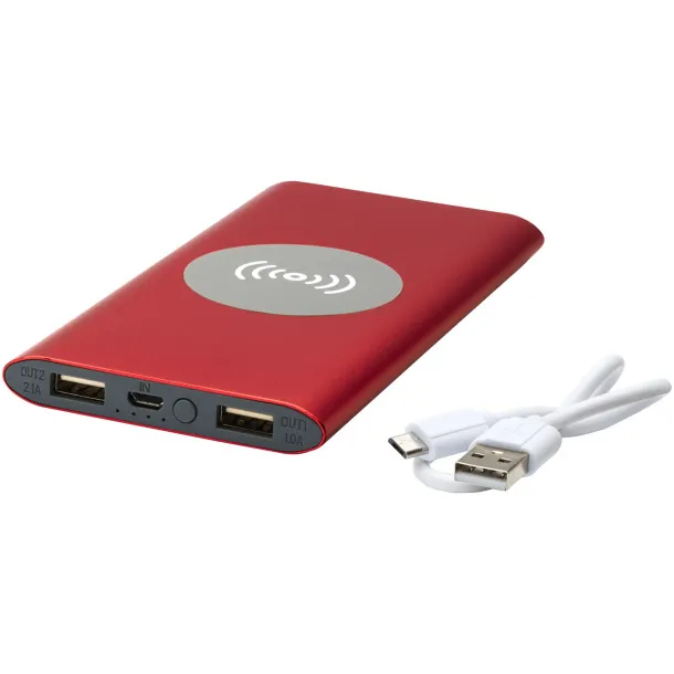 Juice 8000mAh wireless powerbank Red