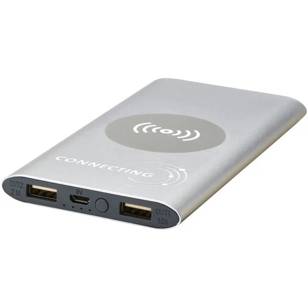 Juice 8000mAh wireless powerbank - Unbranded Silver