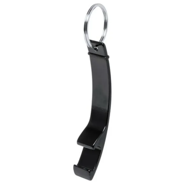  Keyring, bottle opener black