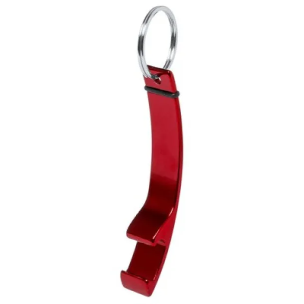  Keyring, bottle opener red