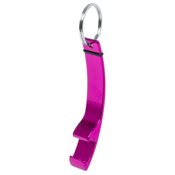  Keyring, bottle opener pink