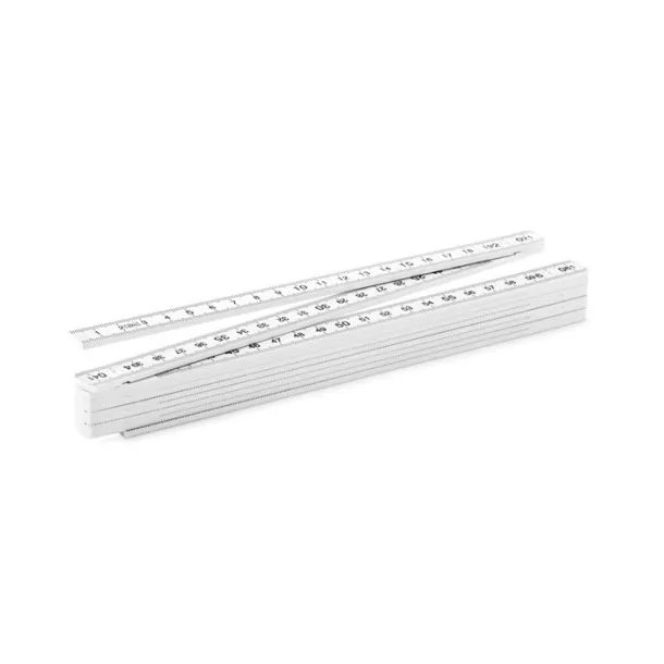 2 METER Folding ruler 2 mtr White