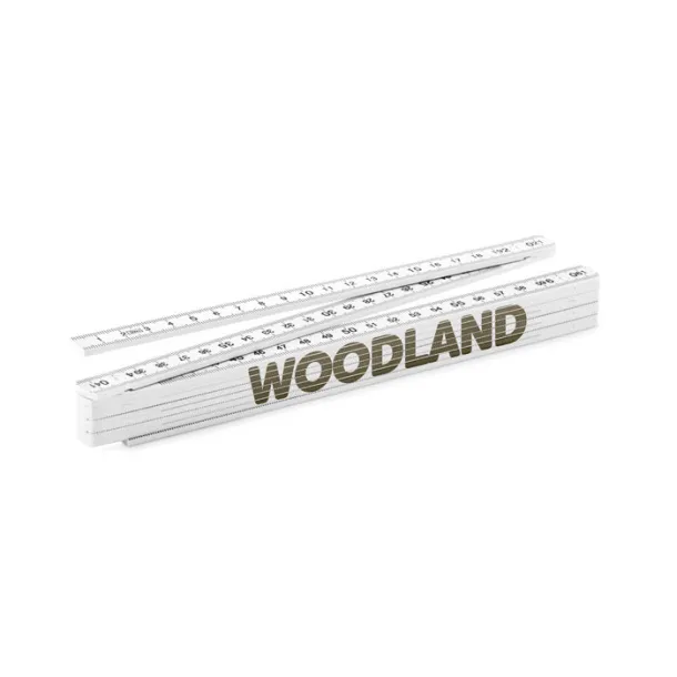 2 METER Folding ruler 2 mtr White