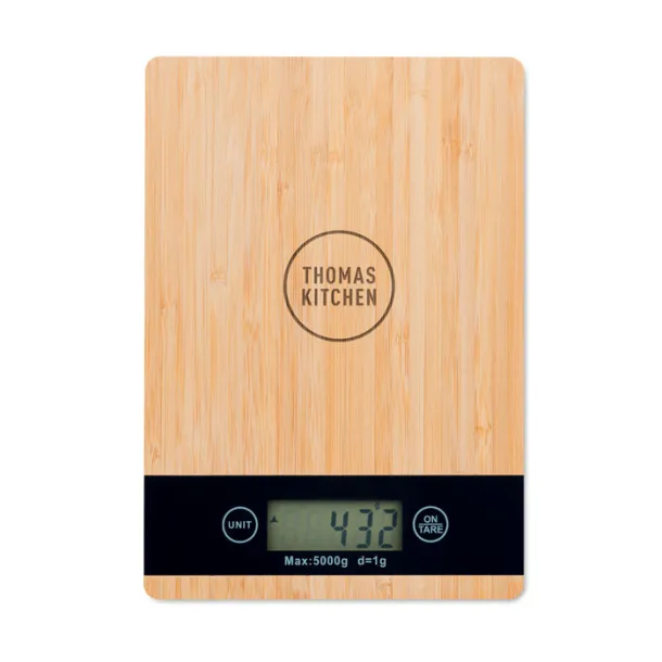 PRECISE Bamboo digital kitchen scales Wood