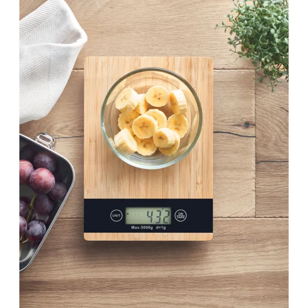 PRECISE Bamboo digital kitchen scales Wood