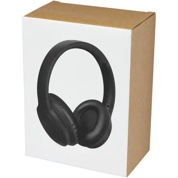 Loop recycled plastic Bluetooth® headphones - Avenue Solid black