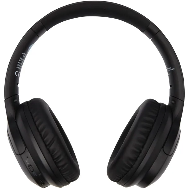 Loop recycled plastic Bluetooth® headphones - Avenue Solid black