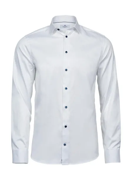  Luxury Shirt Slim Fit - Tee Jays Bijela Plava