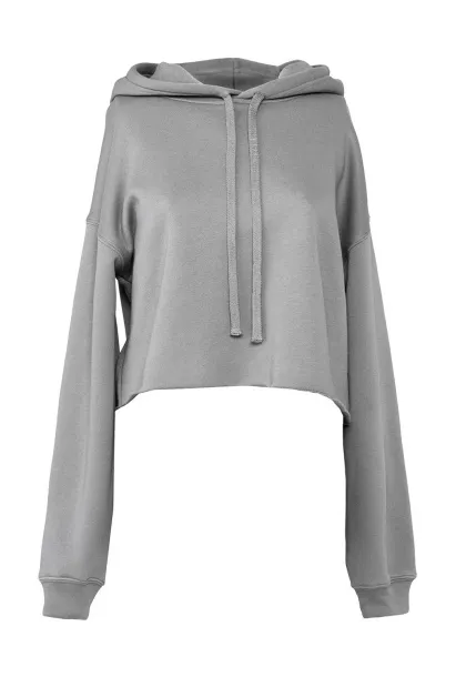  Women's Cropped Fleece Hoodie - Bella+Canvas Storm