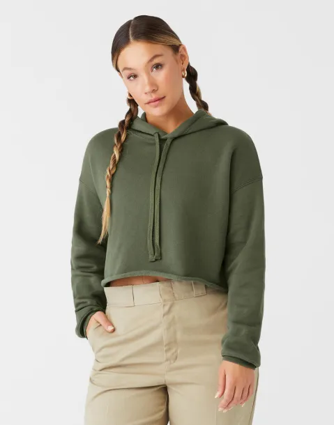  Women's Cropped Fleece Hoodie - Bella+Canvas