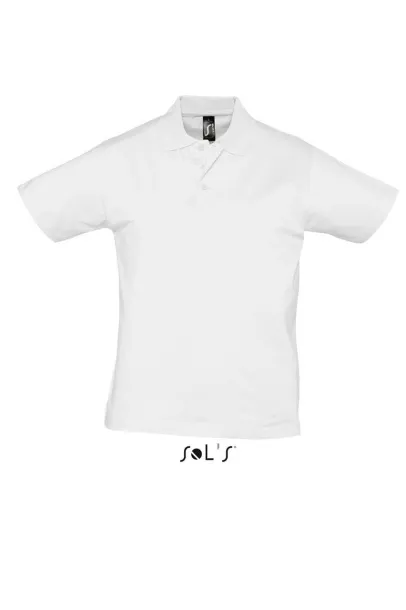 SOL'S PRESCOTT Muška polo majica kratkih rukava, 170 g/m2 - SOL'S Bijela