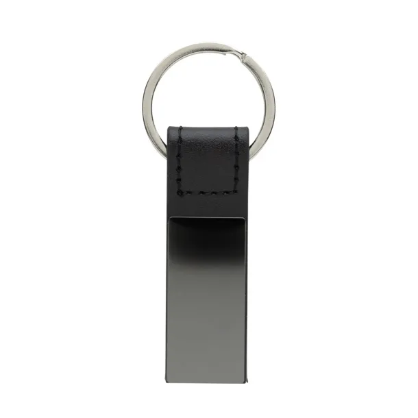  Luxury PU keychain RCS recycled zinc alloy - XD Collection Black 