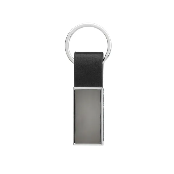  Luxury PU keychain RCS recycled zinc alloy - XD Collection Black 