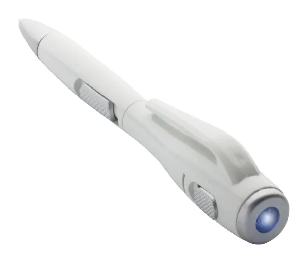 Docnote ballpoint pen with flashlight White