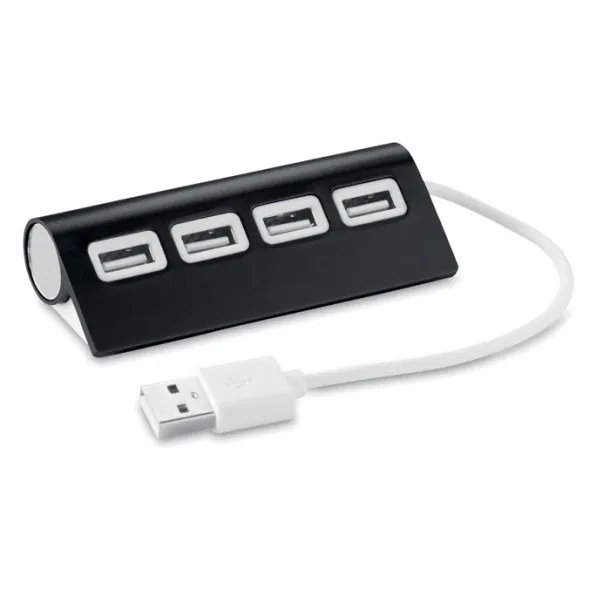 ALUHUB USB razdjeljivač Crna