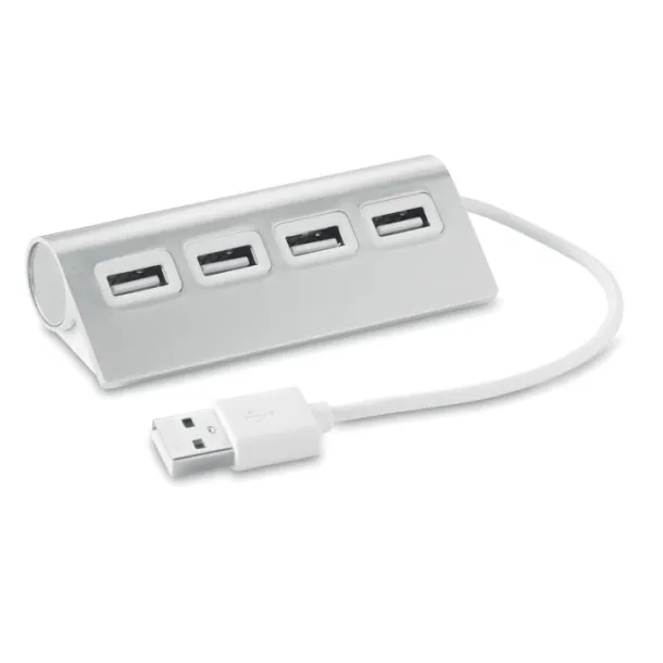 ALUHUB 4 port USB hub Matt Silver