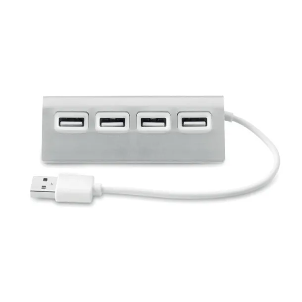 ALUHUB 4 port USB hub Matt Silver