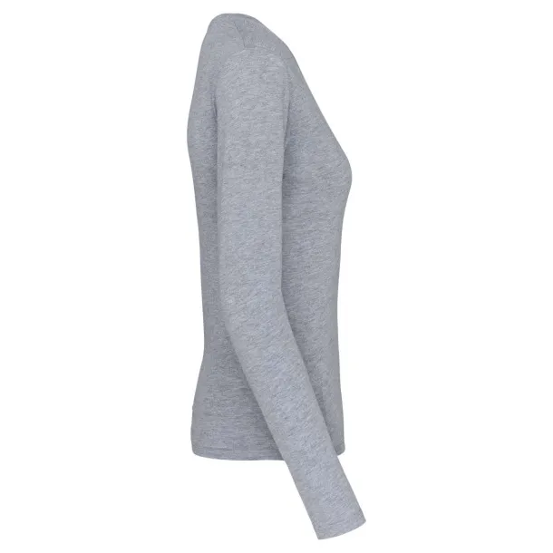  Ženska V majica dugih rukava, 180 g/m2 - Kariban Oxford Grey