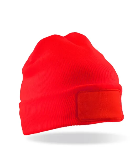  Recycled Thinsulate™ Printers Beanie - Result Genuine Recycled Crvena