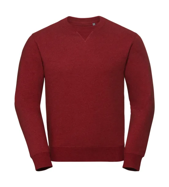  Authentic Melange Sweat - Russell  Brick Red Melange