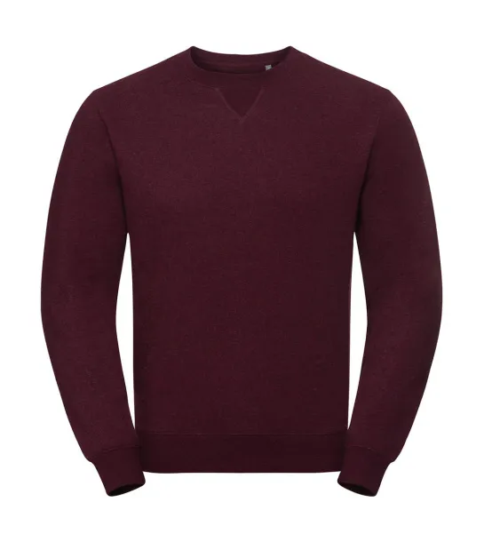  Authentic Melange Sweat - Russell  Burgundy Melange