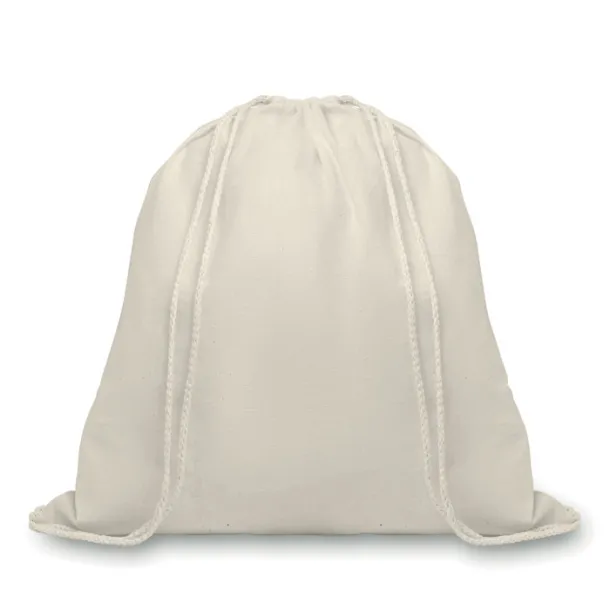 ORGANIC HUNDRED Organic cotton drawstring bag Beige