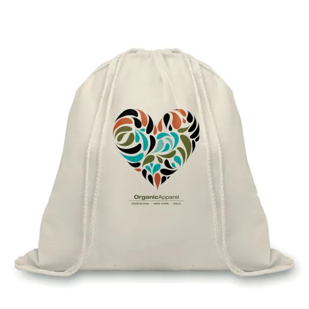 ORGANIC HUNDRED Organic cotton drawstring bag Beige