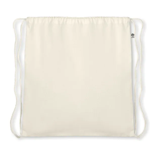 ORGANIC HUNDRED Organic cotton drawstring bag Beige