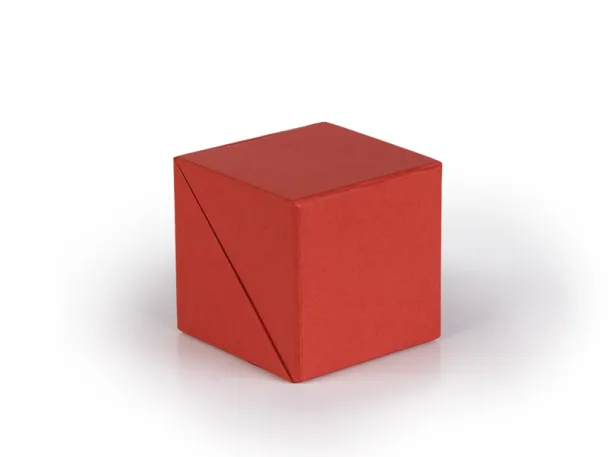 BLOCK carton pen stand with sticky notes Red