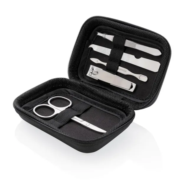  5 pc manicure set in pouch Black