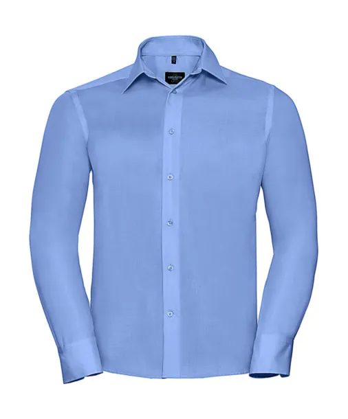  Tailored Ultimate Non-iron Shirt LS - Russell Collection Bright Sky