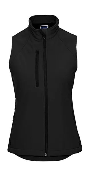  Ladies' Softshelll Gilet - Russell  Black