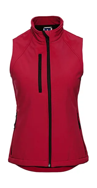  Ladies' Softshelll Gilet - Russell  Classic Red