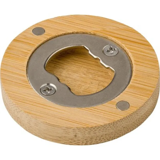  Bamboo bottle opener brown