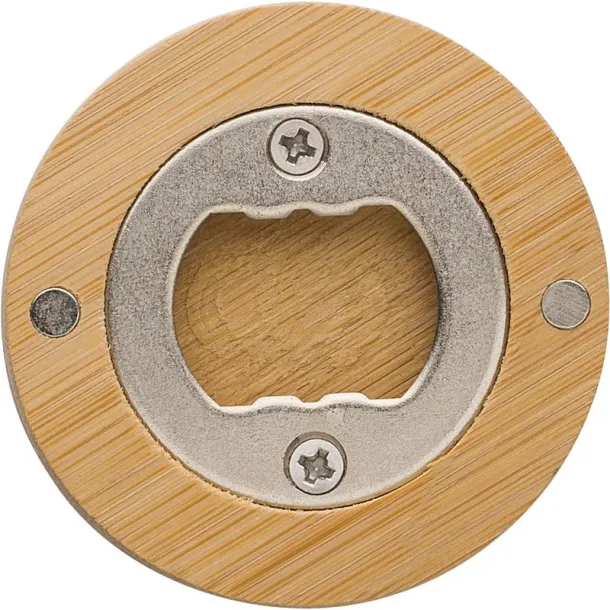  Bamboo bottle opener brown