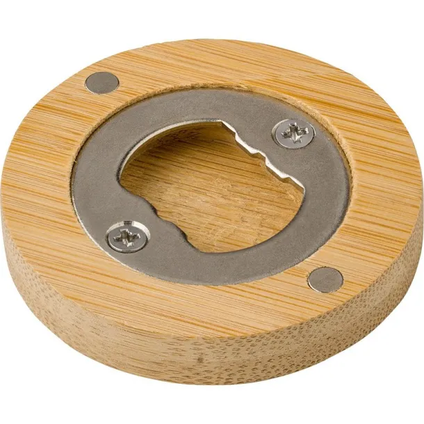  Bamboo bottle opener brown