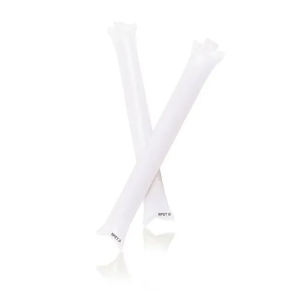  RPET inflatable sticks, 2 pcs white