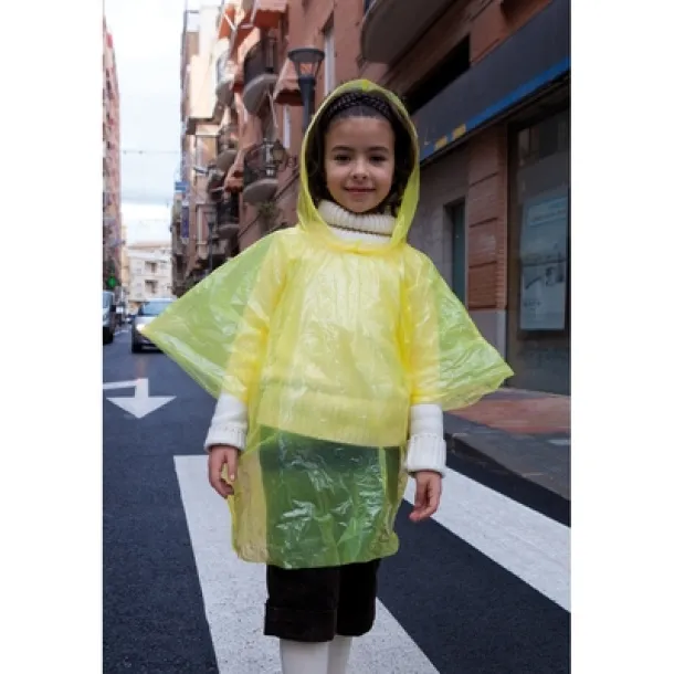  Poncho in ball, children size yellow