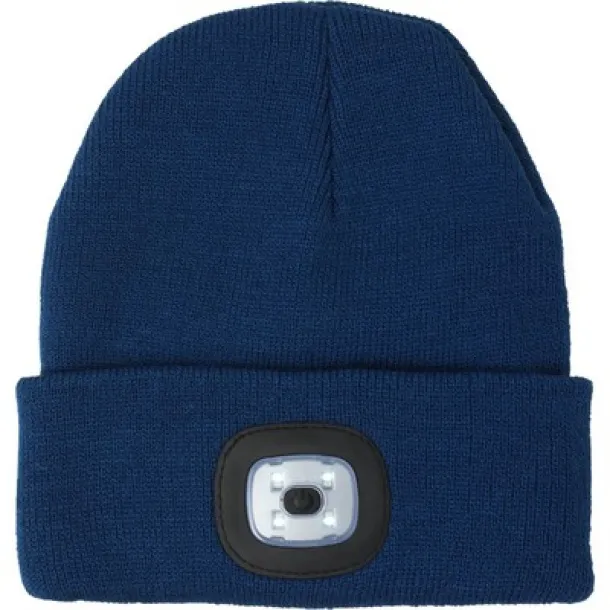  Winter hat with COB light navy blue