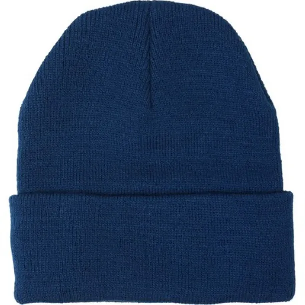  Winter hat with COB light navy blue