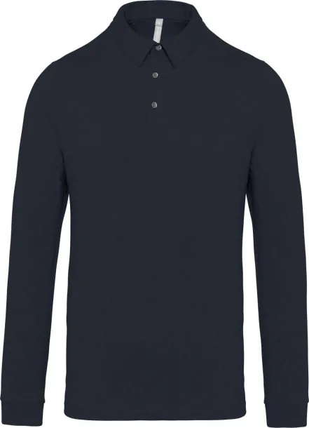  MEN'S LONG SLEEVED JERSEY POLO SHIRT - Kariban Navy