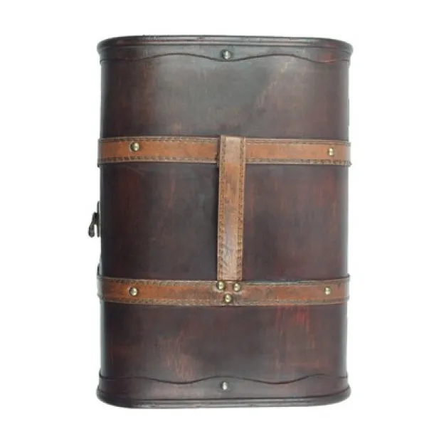  Small wooden box, chest brown